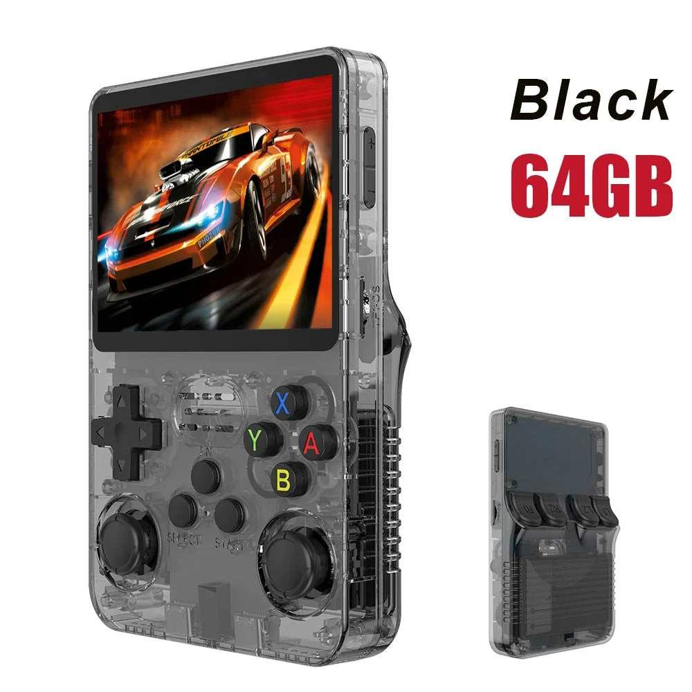 New R36S Retro Handheld Video Game Console System 3.5-inch IPS Screen Portable Pocket Video Player 128GB 20000+ Games Boy Gifts