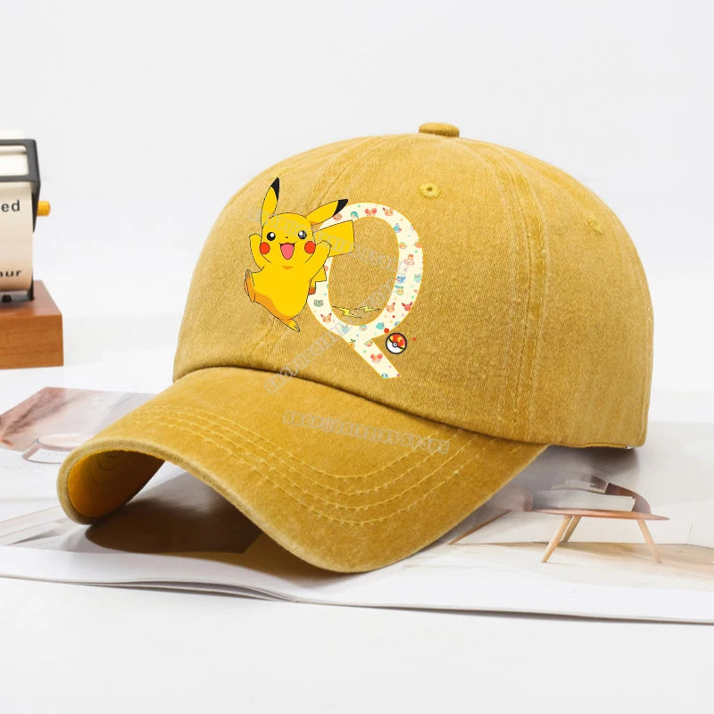Pokemons Children Baseball Cap Men Women Anime Figures Sun Hat New Adult Outdoor Sport Sunbonnet Retro Headgear Gift Hot Sales
