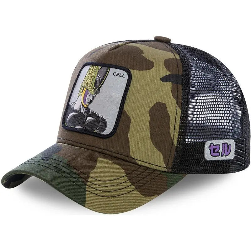Dragon Ball Z Styles Anime Son Goku Cotton New Baseball Camouflage Cap Men Women Hip Hop Dad Adjustable Mesh Hat Trucker Hat
