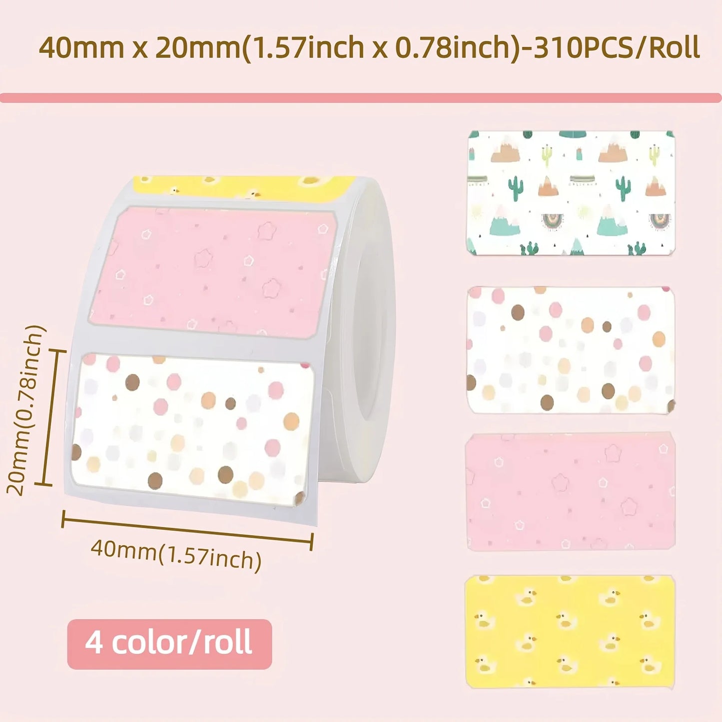 P50 Mini Label Machine Portable Wireless Thermal Label Printer, Suitable for 12-50mm Width Colorful Thermal Paper