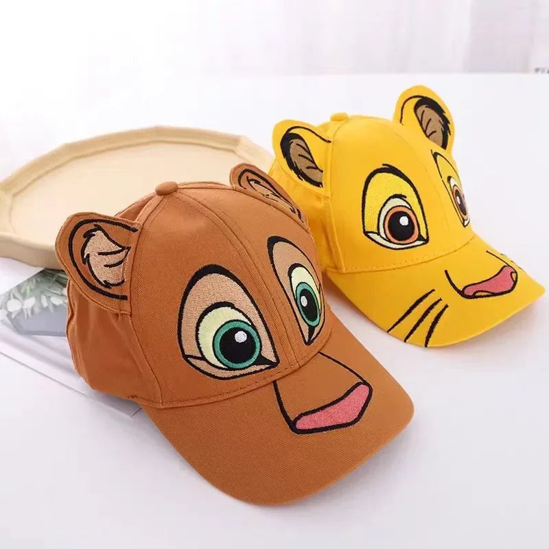 The Lion King Simba Baseball Cap Anime Character Embroidery Washed Denim Men Baseball Cap Women Casual Sun Protection Couple Hat