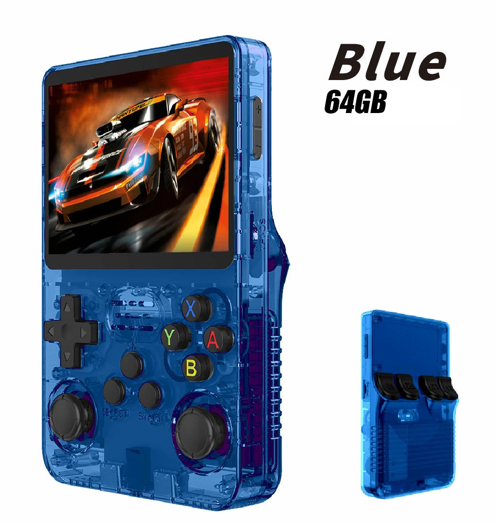 New R36S Retro Handheld Video Game Console System 3.5-inch IPS Screen Portable Pocket Video Player 128GB 20000+ Games Boy Gifts