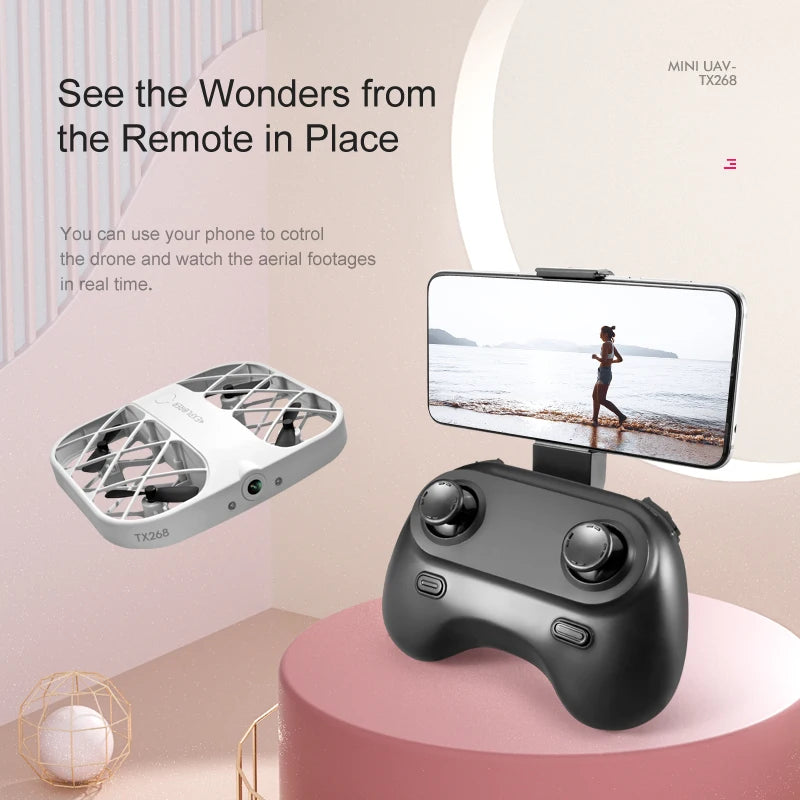 JJRC H107 Mini Drone Dron Pocket UFO Small Remote Control Plane Toy Boy 8K 4K with Camera Real-Time Transmission Quadcopter