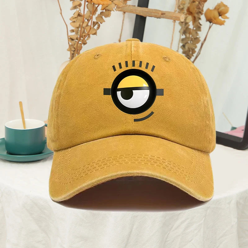 Minions Baseball Cap for Men Women Anime Travel Hip Hop Sun Visors summer Fashion Cute Hats Male Female Sunscreen caps gifts